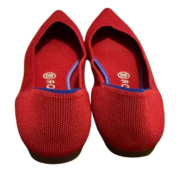 Rothy’s The Point Flats Red Knit Women’s Size 10 - Picture 5 of 7